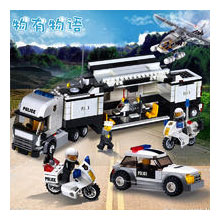 儿童玩具娱乐积木儿童玩具益智10岁拼装警车模型