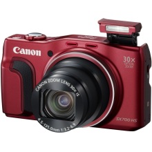 佳能（Canon） PowerShot SX700 HS 数码相机 红色（1610万像素 30倍光变 3英寸高清屏 25mm广角 WiFi/NFC）